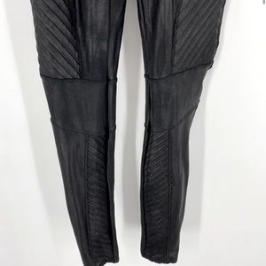 Spanx Faux Leather Moto Leggings